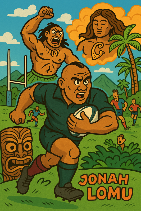 Jonah Lomu y el Rugby Polinesio: Un Legado de Fuerza, Cultura y Espíritu Aloha Bekahuna