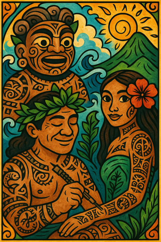 El poder sagrado del kākau: tatuajes y espiritualidad en la cultura hawaiana